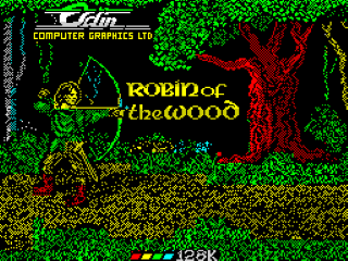 Robin of the Wood title screen for ZX Spectrum
